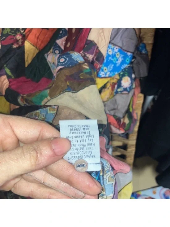 Johnny Was Silk Abstract top - Picture 4 of 6